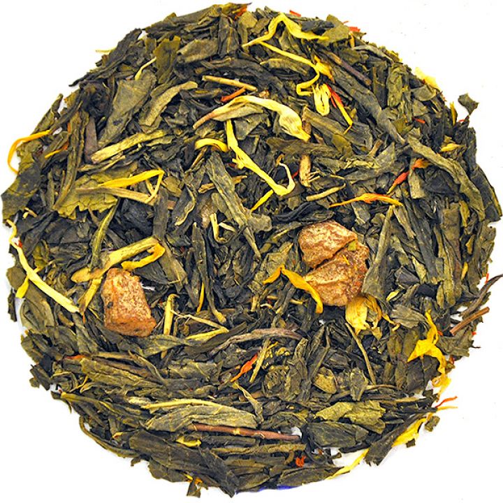Aromatizirani zeleni čaj Breskev Papaja