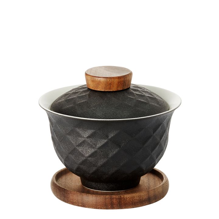 Gaiwan iz porcelana Menja 100ml črn